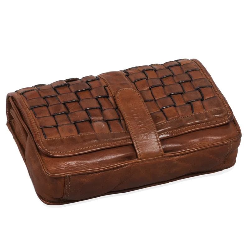 "Ella" Handtasche Leder Damen geflochten
