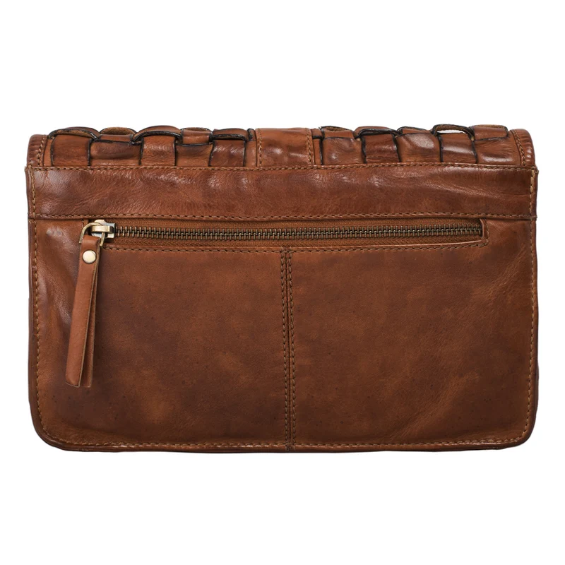 "Ella" Handtasche Leder Damen geflochten