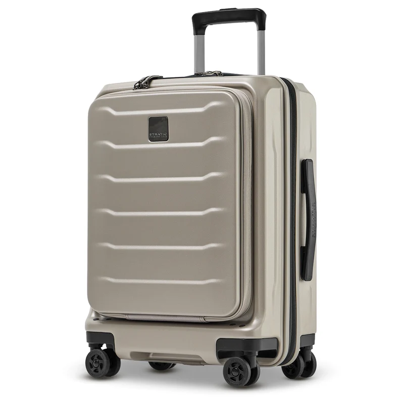Stratic Phoenix ML - 4-Rollen-Kabinentrolley mit Vortasche 55 cm erw. (champagne)