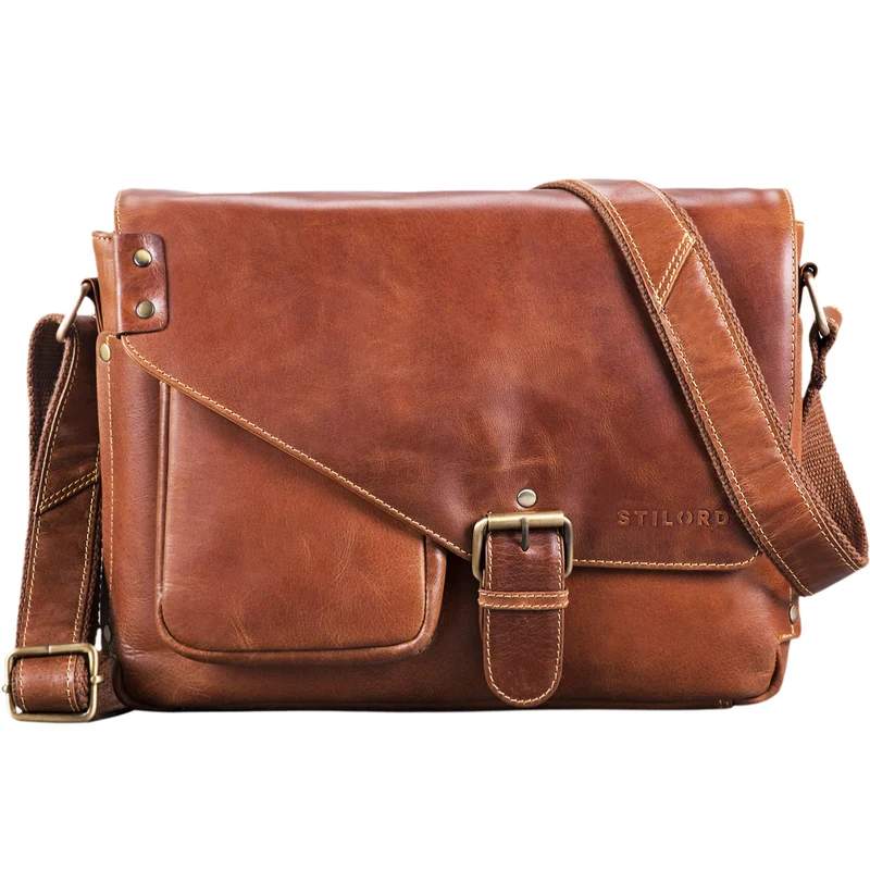 "Tim" Messenger Bag Leder