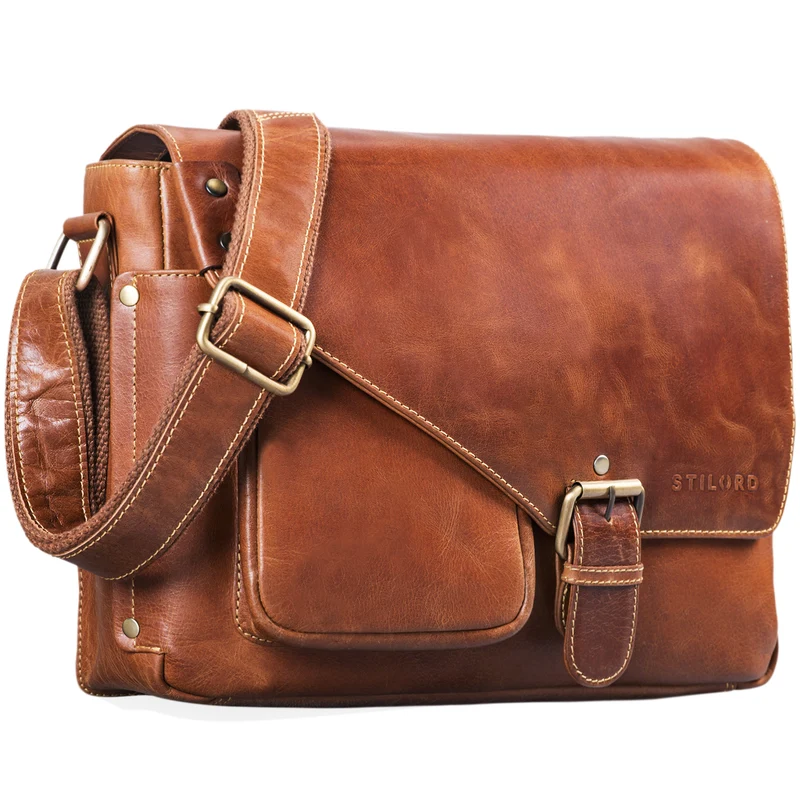 "Tim" Messenger Bag Leder