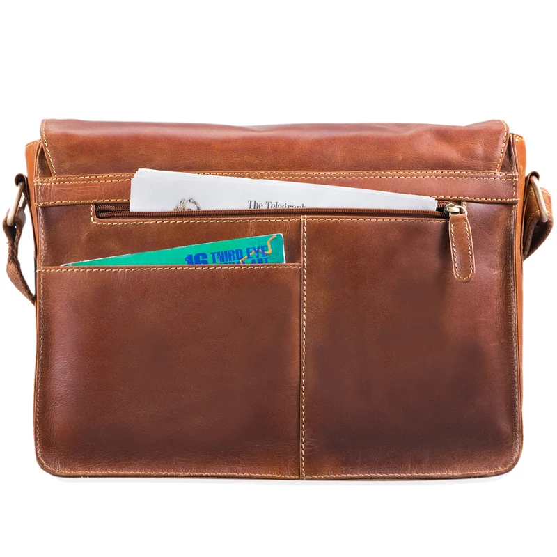 "Tim" Messenger Bag Leder