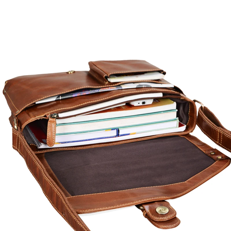 "Tim" Messenger Bag Leder