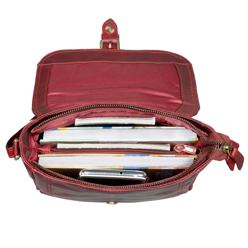 "Zoe" Umhängetasche Handtasche Damen Leder