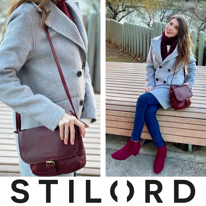 "Zoe" Umhängetasche Handtasche Damen Leder