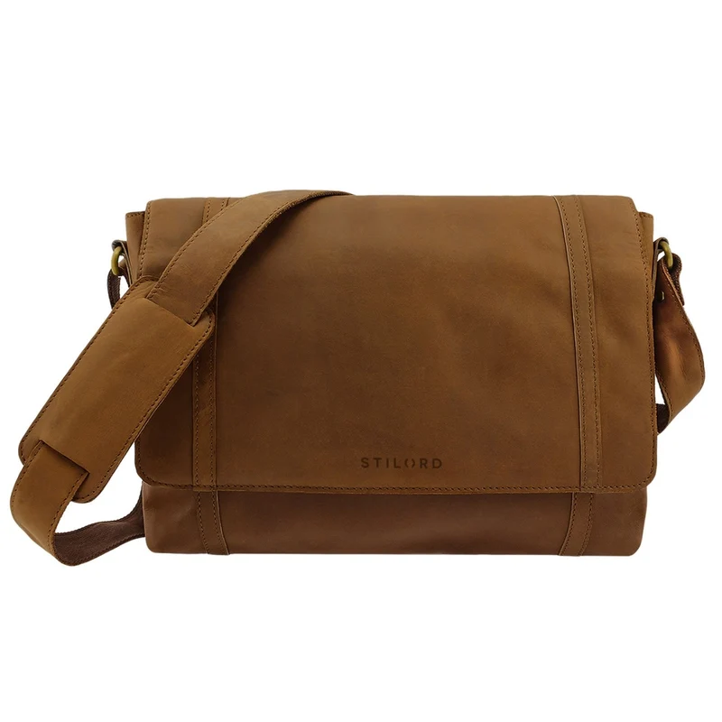 "Raffael" Vintage Messenger Bag Leder