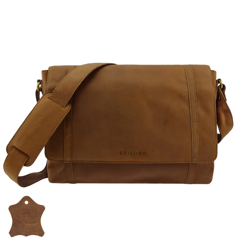 "Raffael" Vintage Messenger Bag Leder