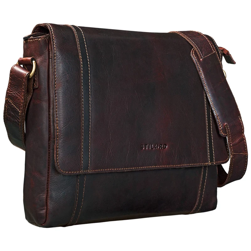 "Raffael" Vintage Messenger Bag Leder