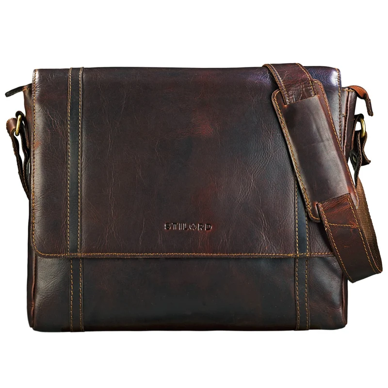 "Raffael" Vintage Messenger Bag Leder