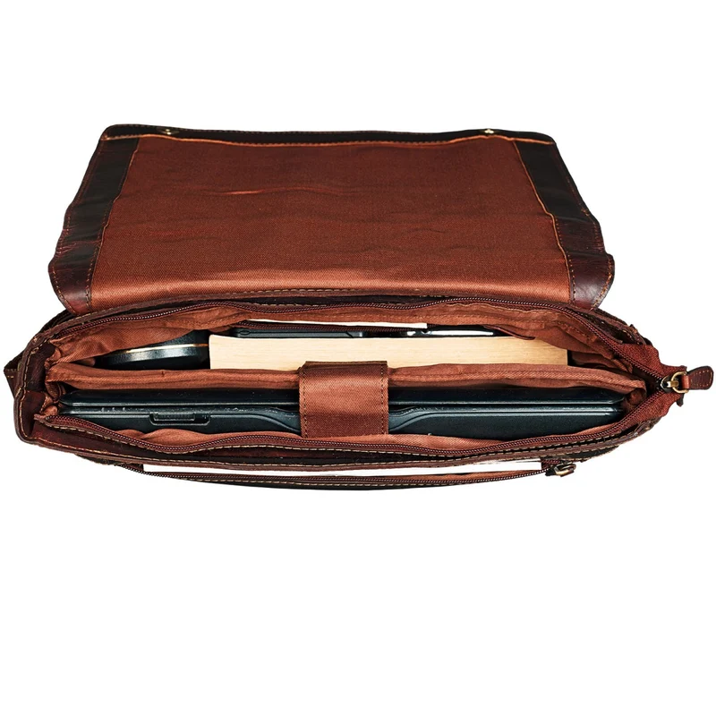 "Raffael" Vintage Messenger Bag Leder
