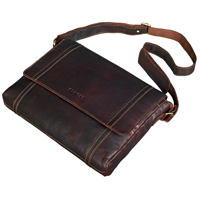 "Raffael" Vintage Messenger Bag Leder