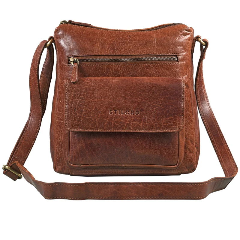 "Mira" Vintage Umhängetasche für Damen Leder