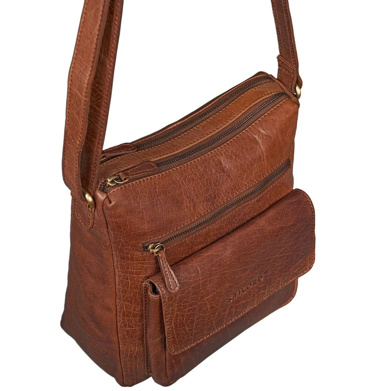 "Mira" Vintage Umhängetasche für Damen Leder