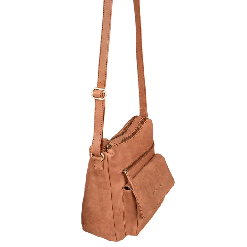 "Mira" Vintage Umhängetasche für Damen Leder