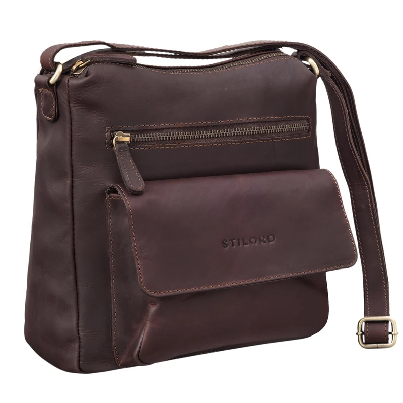 "Mira" Vintage Umhängetasche für Damen Leder