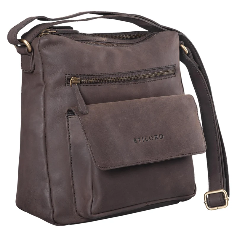 "Mira" Vintage Umhängetasche für Damen Leder