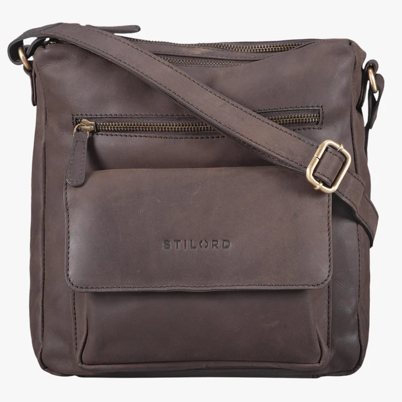 "Mira" Vintage Umhängetasche für Damen Leder