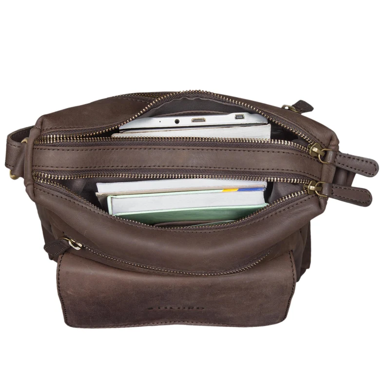 "Mira" Vintage Umhängetasche für Damen Leder
