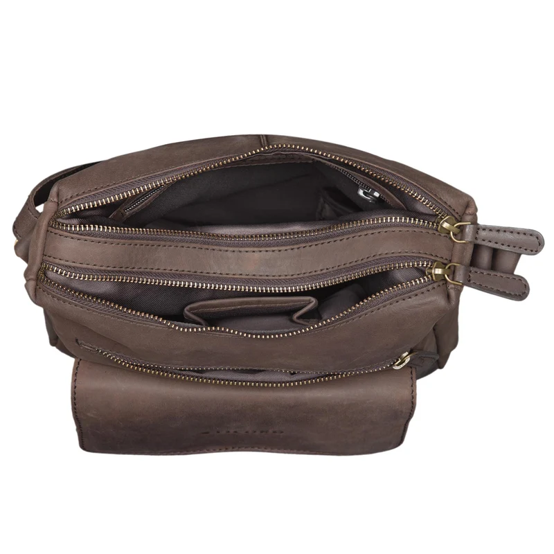 "Mira" Vintage Umhängetasche für Damen Leder