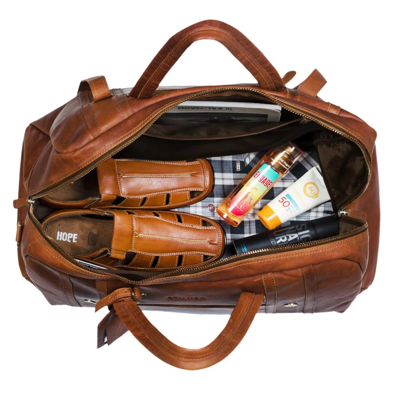 "Georgia" Große Reisetasche Vintage Leder
