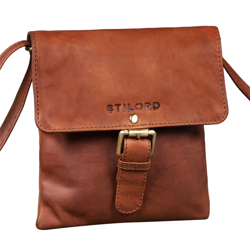 "Julia" Kleine Leder Schultertasche Damen