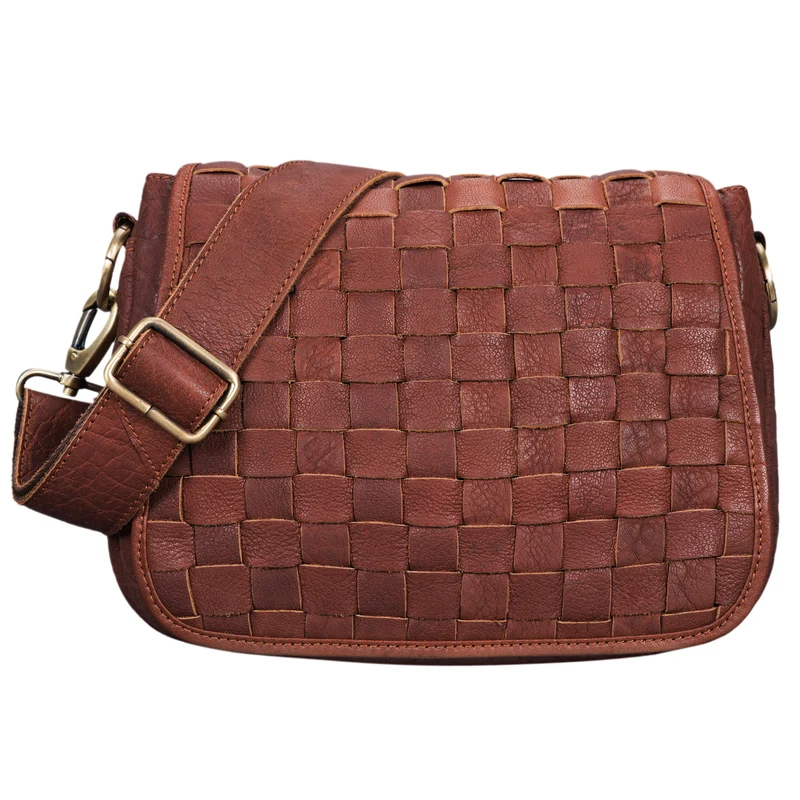 "Mia" Kleine Leder Damen Handtasche Umhängetasche Vintage