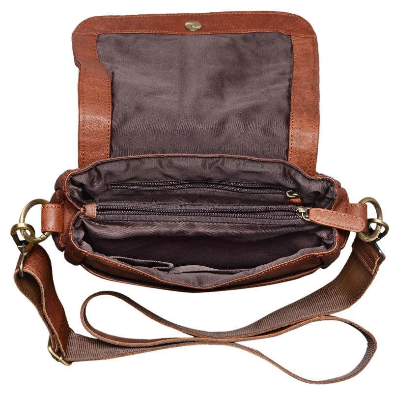 "Mia" Kleine Leder Damen Handtasche Umhängetasche Vintage