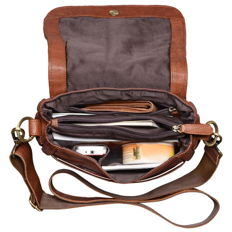 "Mia" Kleine Leder Damen Handtasche Umhängetasche Vintage