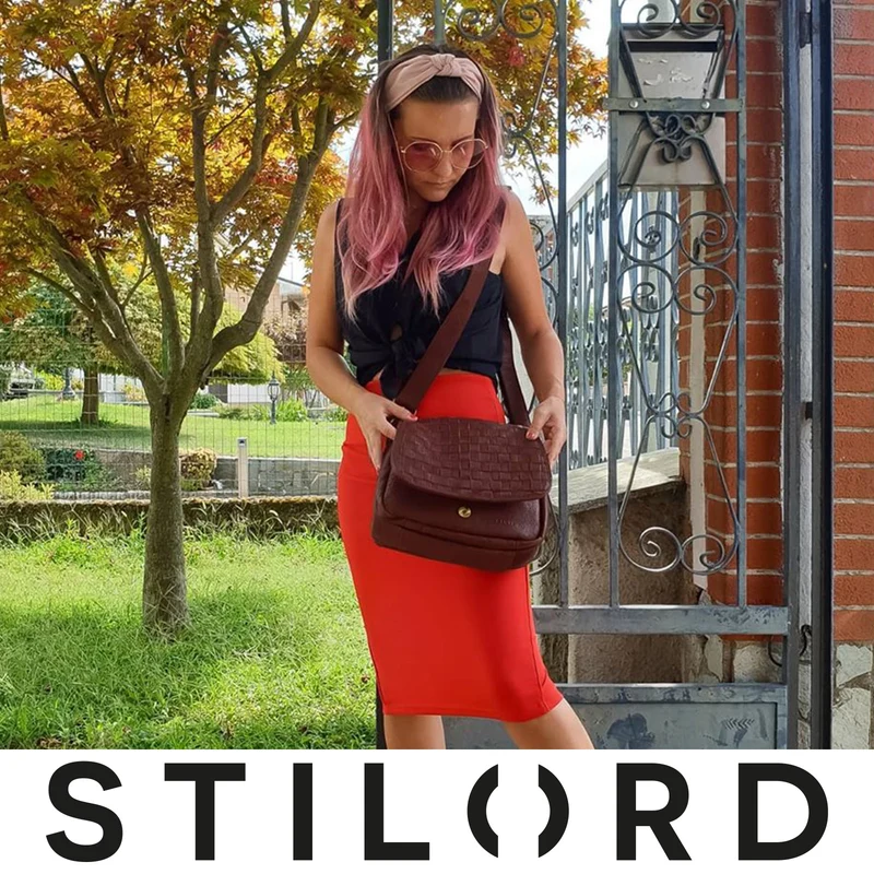 "Mia" Kleine Leder Damen Handtasche Umhängetasche Vintage
