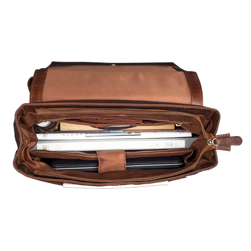"Maurice" Rucksack Vintage Leder Damen Herren