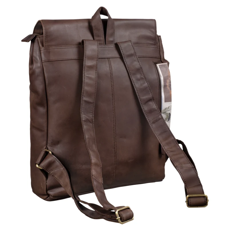 "Maurice" Rucksack Vintage Leder Damen Herren