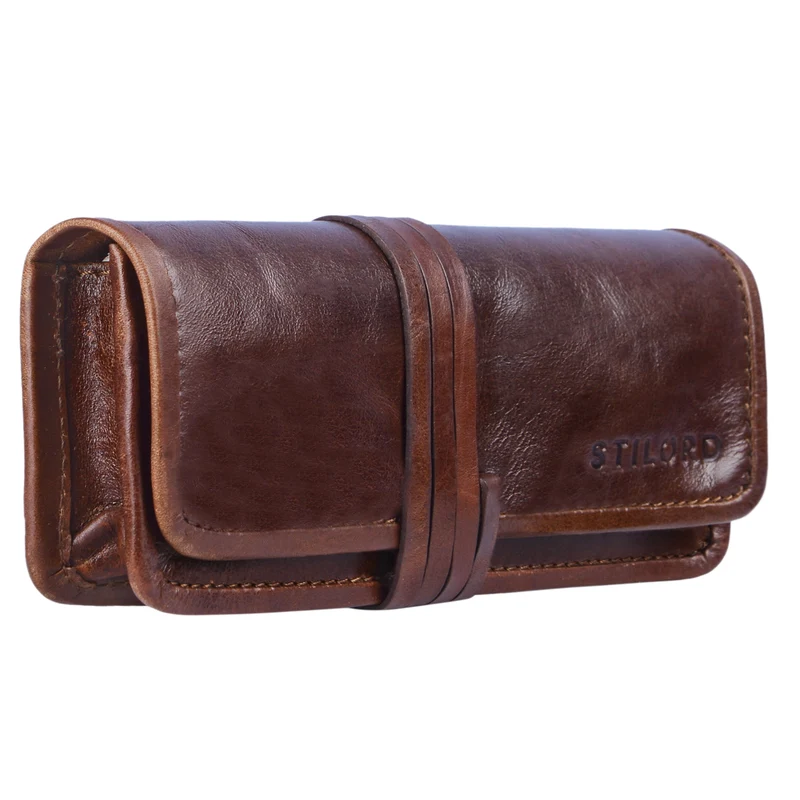 "Lenny" Federmäppchen Leder Vintage