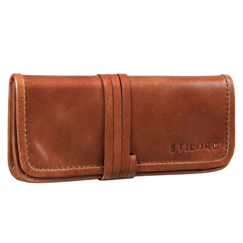 "Lenny" Federmäppchen Leder Vintage