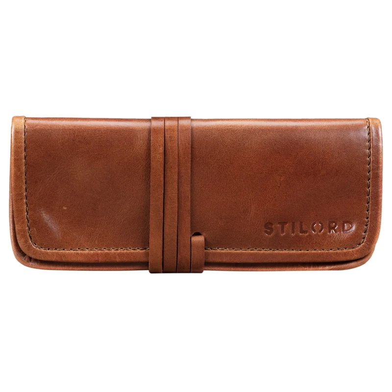 "Lenny" Federmäppchen Leder Vintage