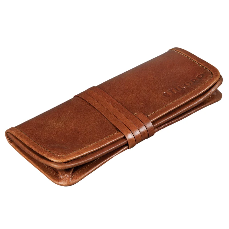 "Lenny" Federmäppchen Leder Vintage