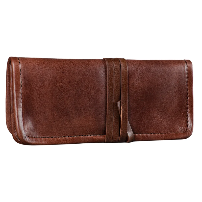 "Lenny" Federmäppchen Leder Vintage