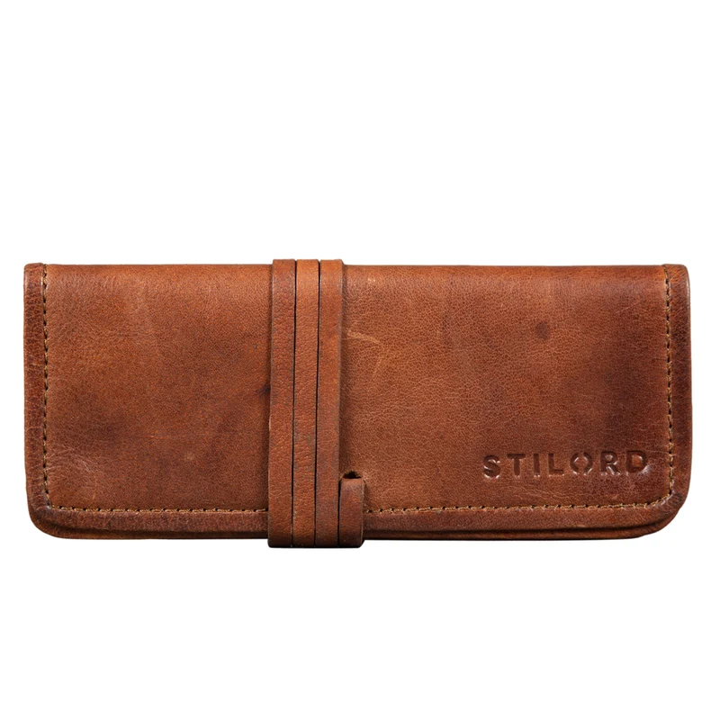 "Lenny" Federmäppchen Leder Vintage