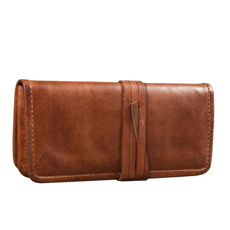 "Lenny" Federmäppchen Leder Vintage