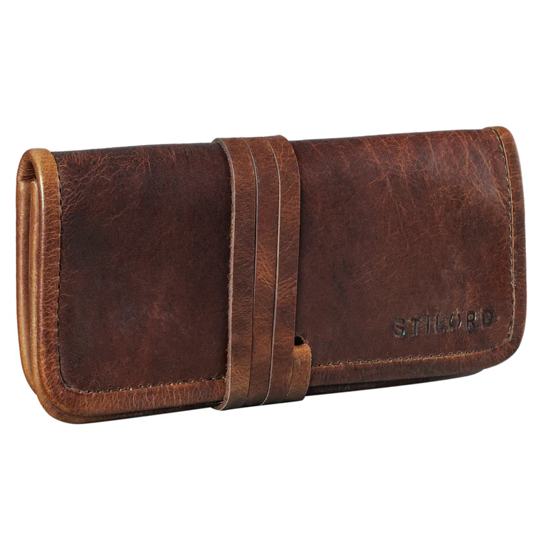 "Lenny" Federmäppchen Leder Vintage