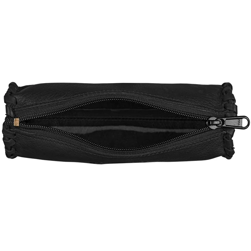 Federmappe Rolle Leder rund Etui