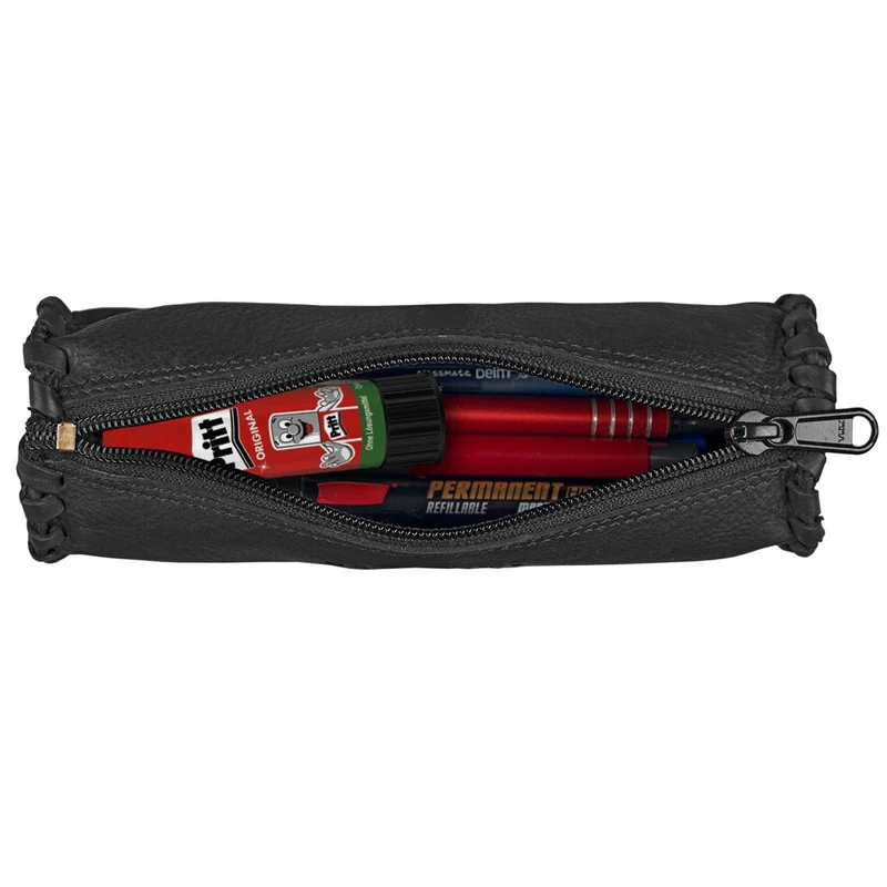 Federmappe Rolle Leder rund Etui