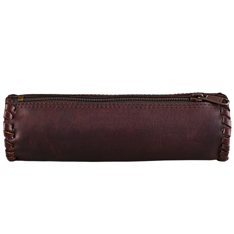 Federmappe Rolle Leder rund Etui
