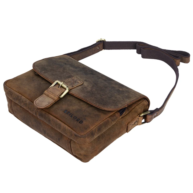"Lucian" Vintage Umhängetasche Leder klein