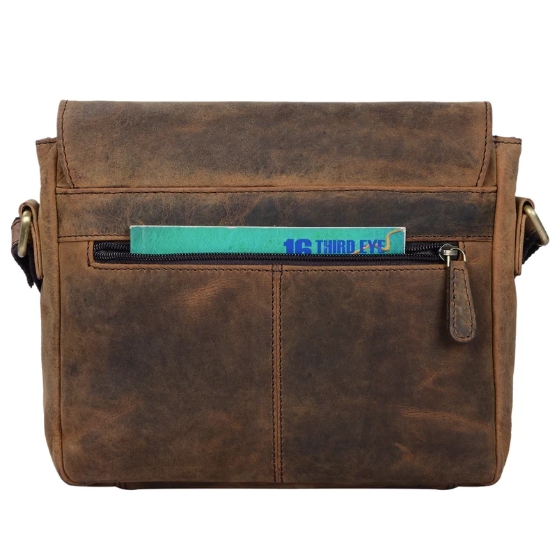 "Lucian" Vintage Umhängetasche Leder klein