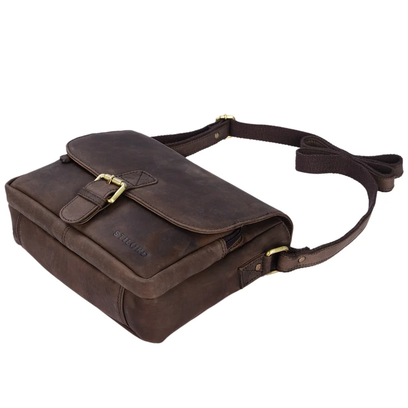 "Lucian" Vintage Umhängetasche Leder klein