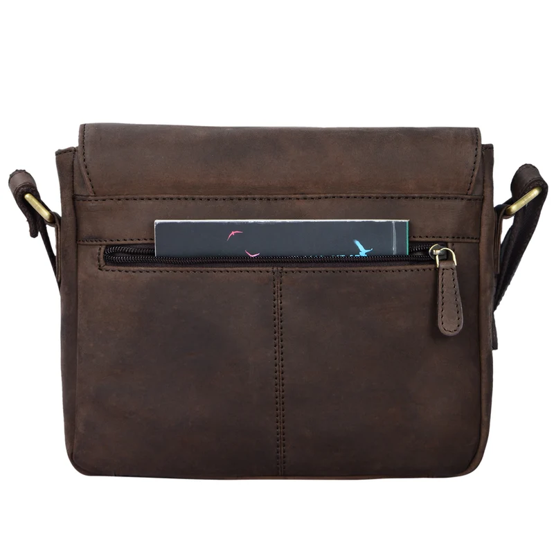 "Lucian" Vintage Umhängetasche Leder klein