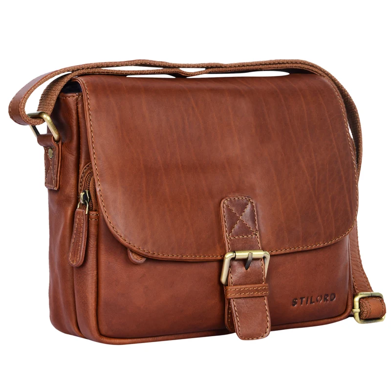 "Lucian" Vintage Umhängetasche Leder klein