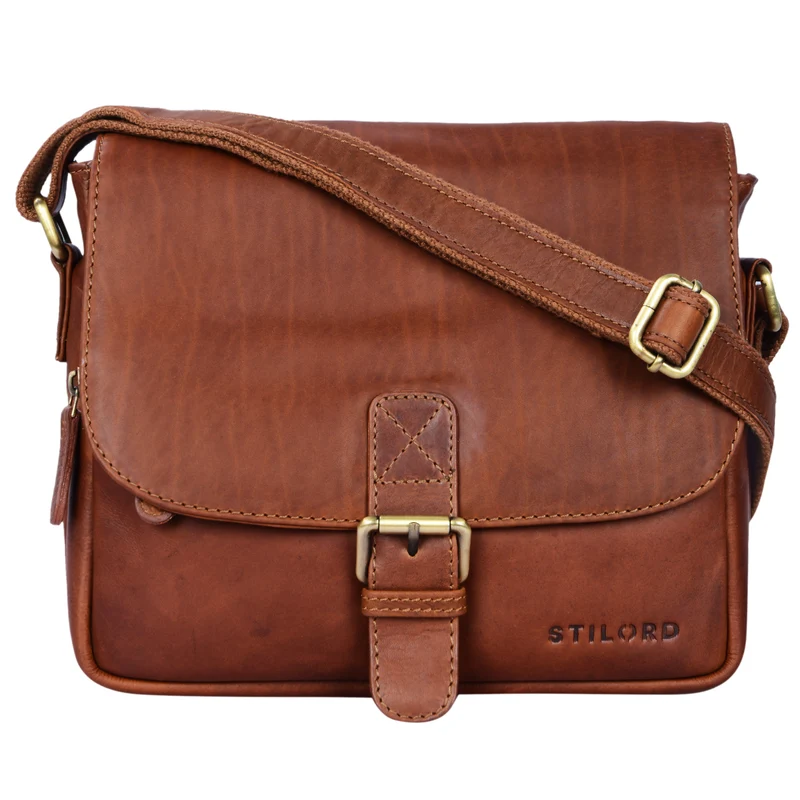 "Lucian" Vintage Umhängetasche Leder klein