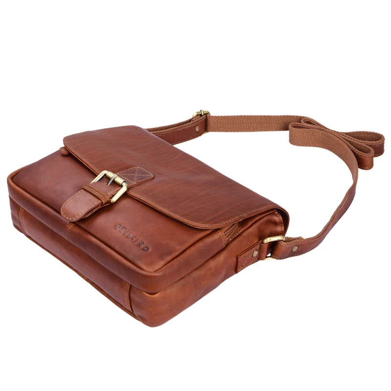 "Lucian" Vintage Umhängetasche Leder klein