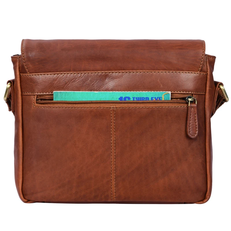 "Lucian" Vintage Umhängetasche Leder klein
